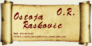 Ostoja Rašković vizit kartica